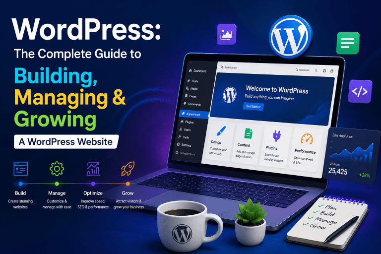 WordPress: The Complete Guide to Building, Managing & Growing a WordPress Website akta unique image baniye dao